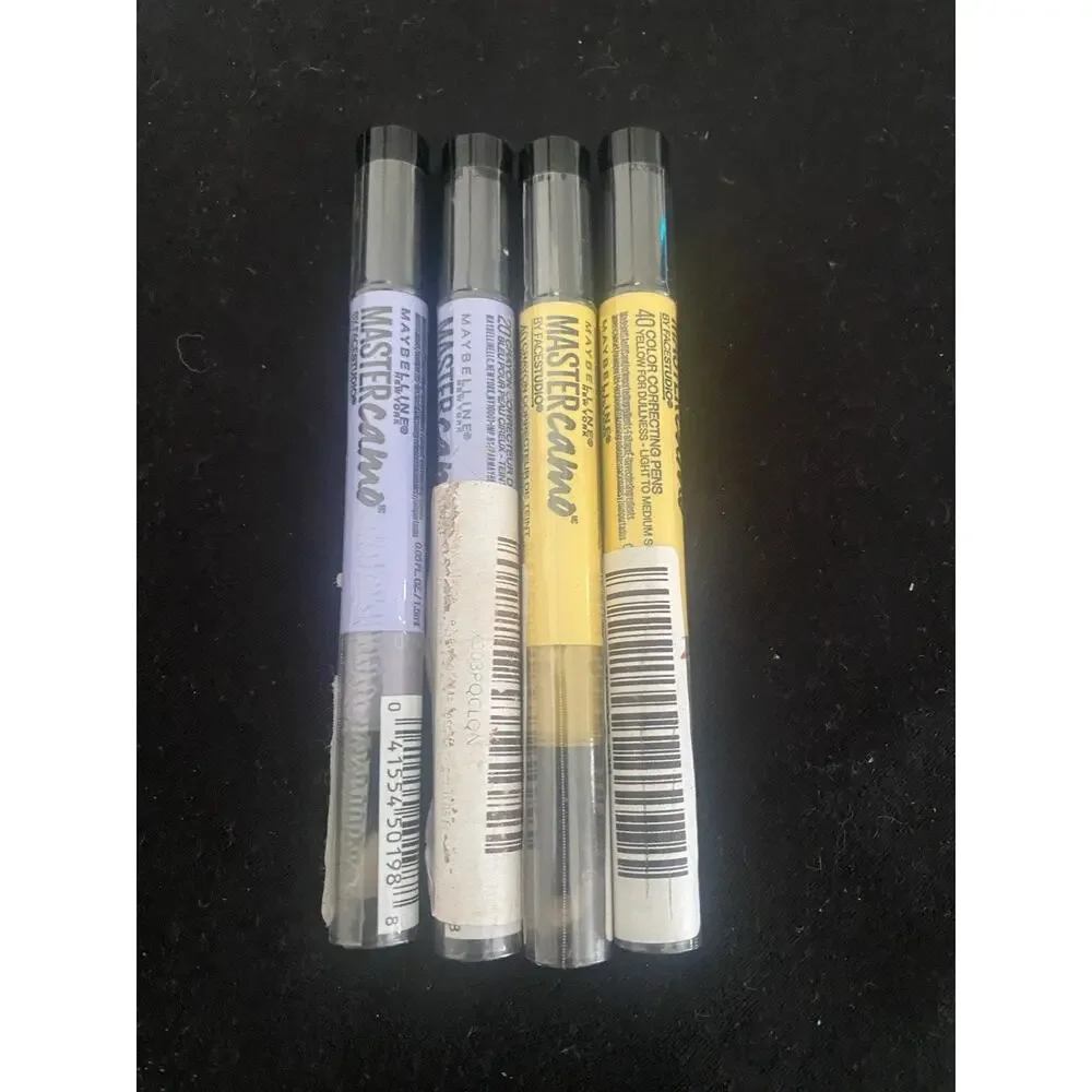 (4) Maybelline Master Camo Color Correcting Pens Sealed - Blue And yellow